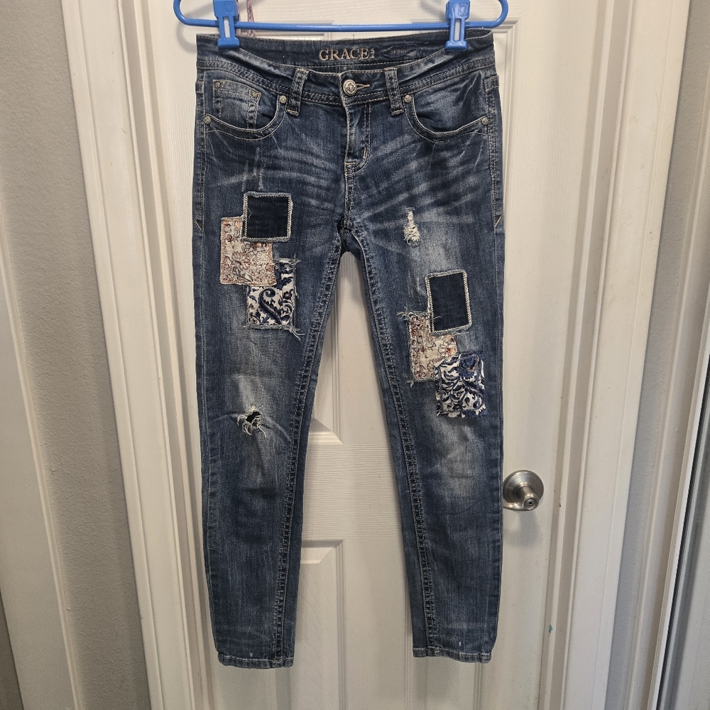 Grace In LA Skinny Jeans Size 27